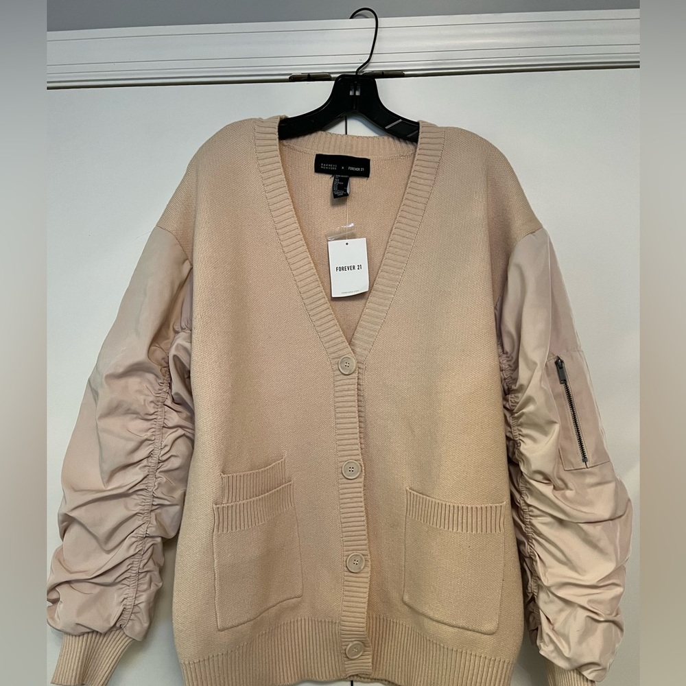 Brand new mixed media cardigan!
